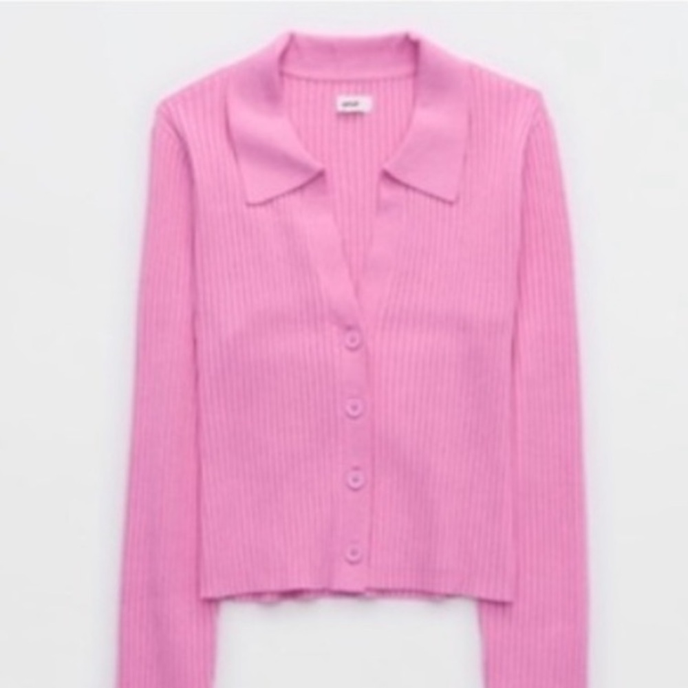 Aerie Bubblegum Pink Jet Set Sweater Set (Top + Pants)